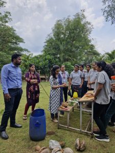 Practical on orchid plntation on cococnut waste Agricultural waste mangement