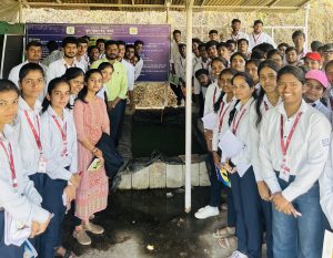 Visit to azolla production unit at KVK, Kaneri math